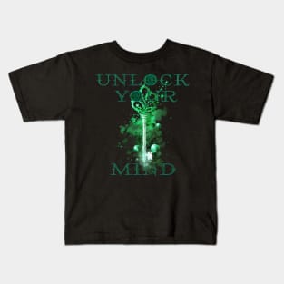 Mental Health Awareness Unlock Your Mind Kids T-Shirt